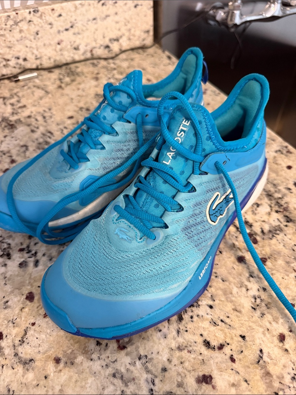 Lacoste Women's Turquoise Athletic Sneakers